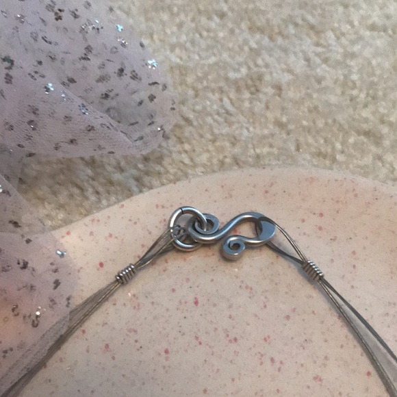 Aluminum Heart Necklace Artist Made - Picture 4 of 7